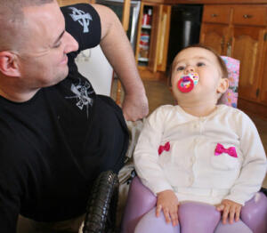 Baby wheelchair for spina bifida